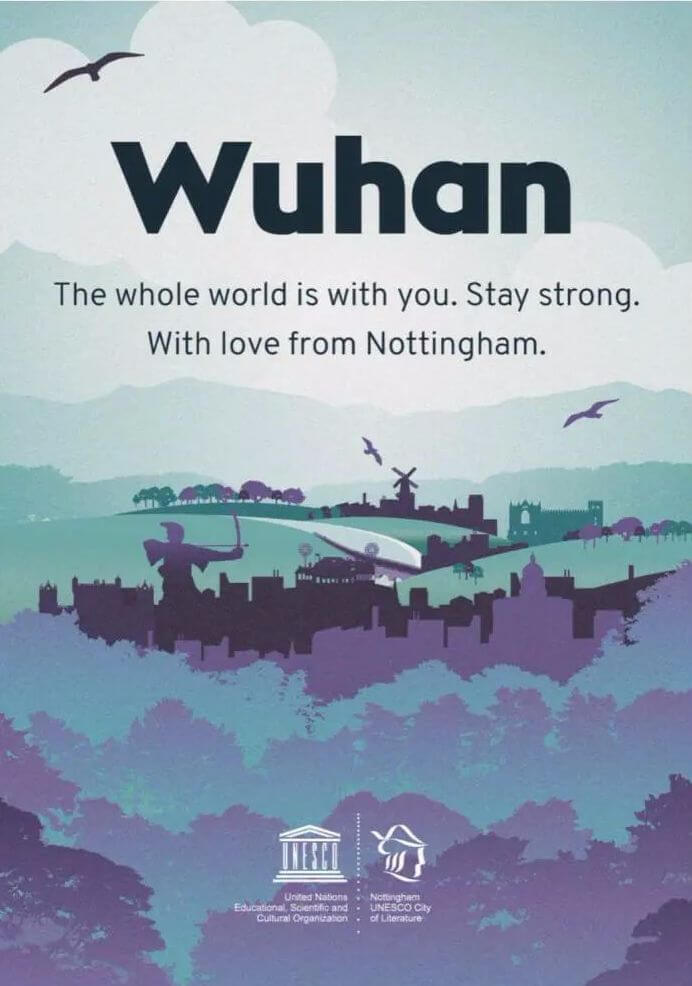 21 cities of literature extend best wishes to Wuhan